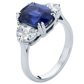 square gemstone ring