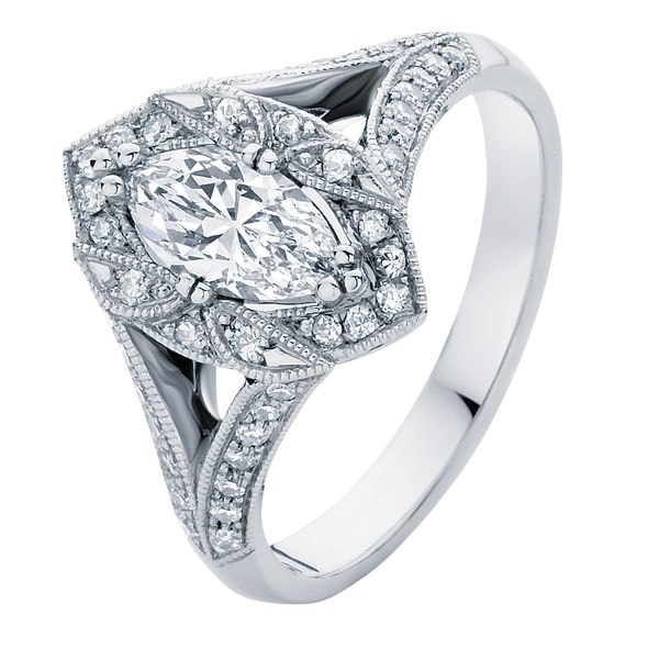 Aura White Gold Engagement Ring