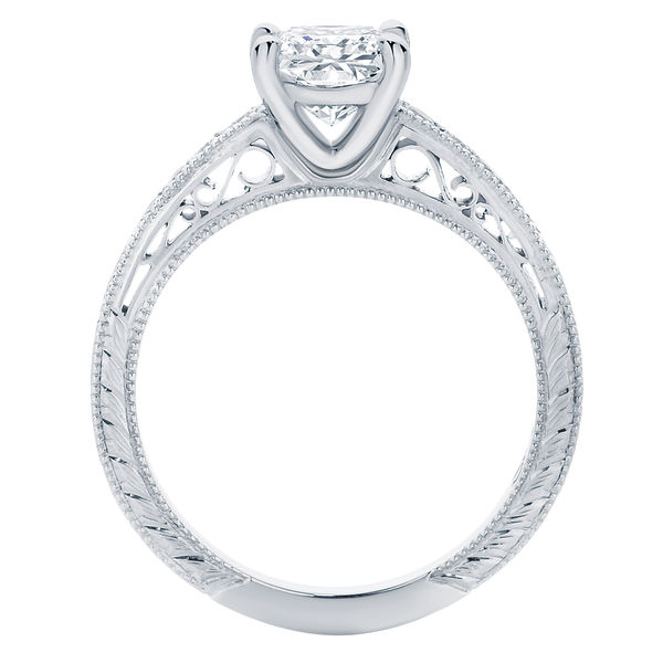 Baroque Platinum Engagement Ring