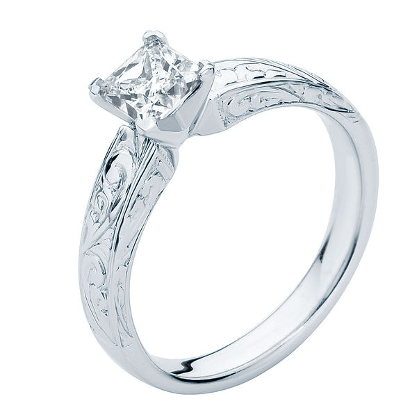 Bella White Gold Engagement Ring