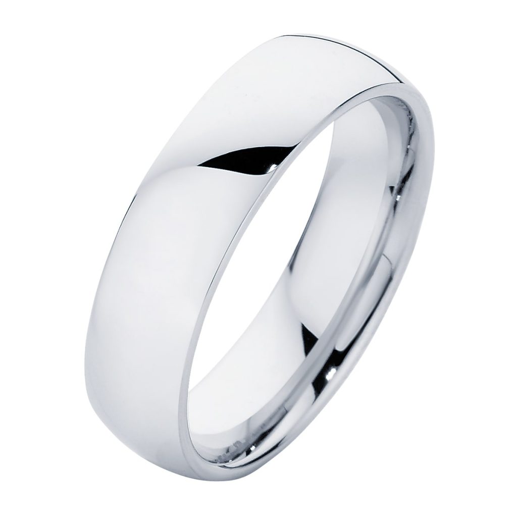 Classical Mens Platinum Wedding Ring