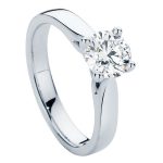 Delta White Gold Engagement Ring