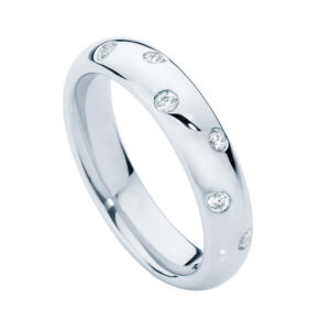 Dew Drop White Gold Wedding Ring