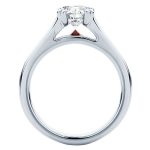 Hour Glass White Gold Engagement Ring