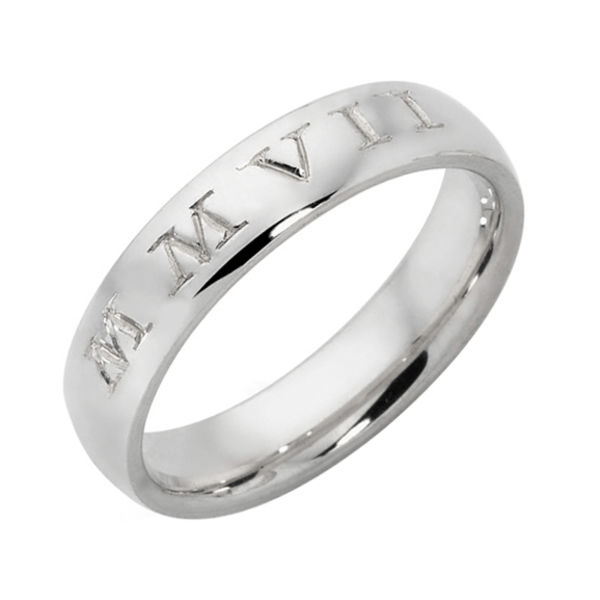 Inscription III Platinum Wedding Ring