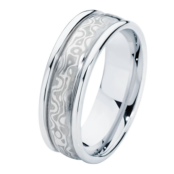 Mokume Side Bands Mokume and Other Wedding Ring