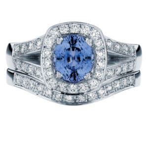 Sky Oval Platinum Engagement Ring