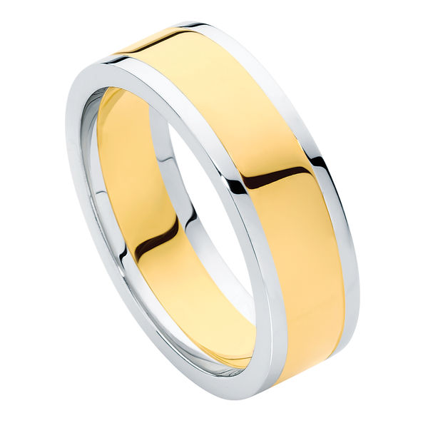 Union Flat Profile Yellow Gold Wedding Ring