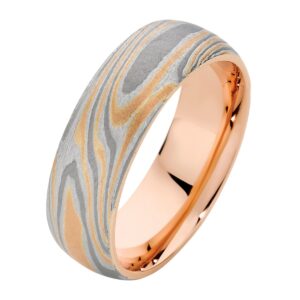 LV Diamonds 4mm Wedding Band, Pink Gold - Categories