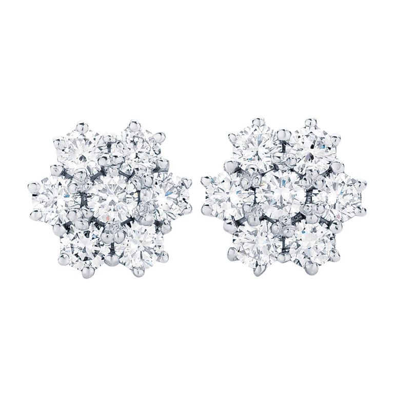 Susie Studs White Gold Earings
