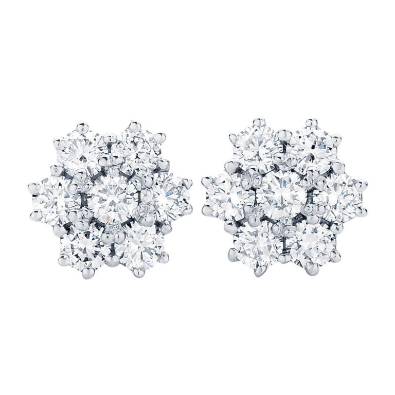 Susie Studs White Gold Earings