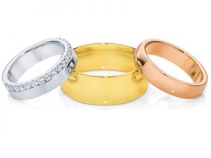How to create his and her wedding rings that match without matching