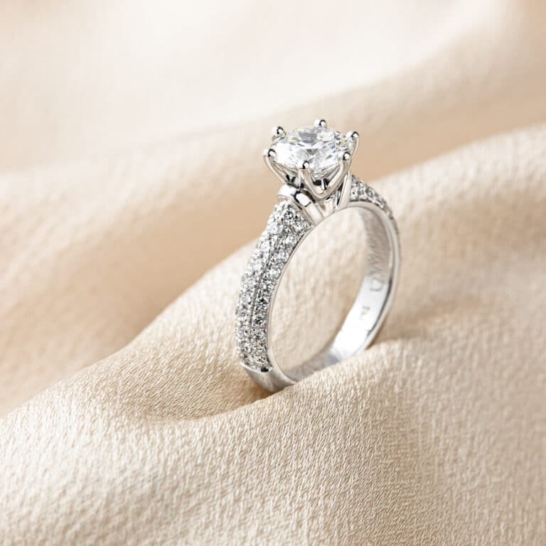 Larsen Jewellery pave engagement ring