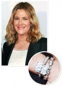 Drew Barrymore engagement ring