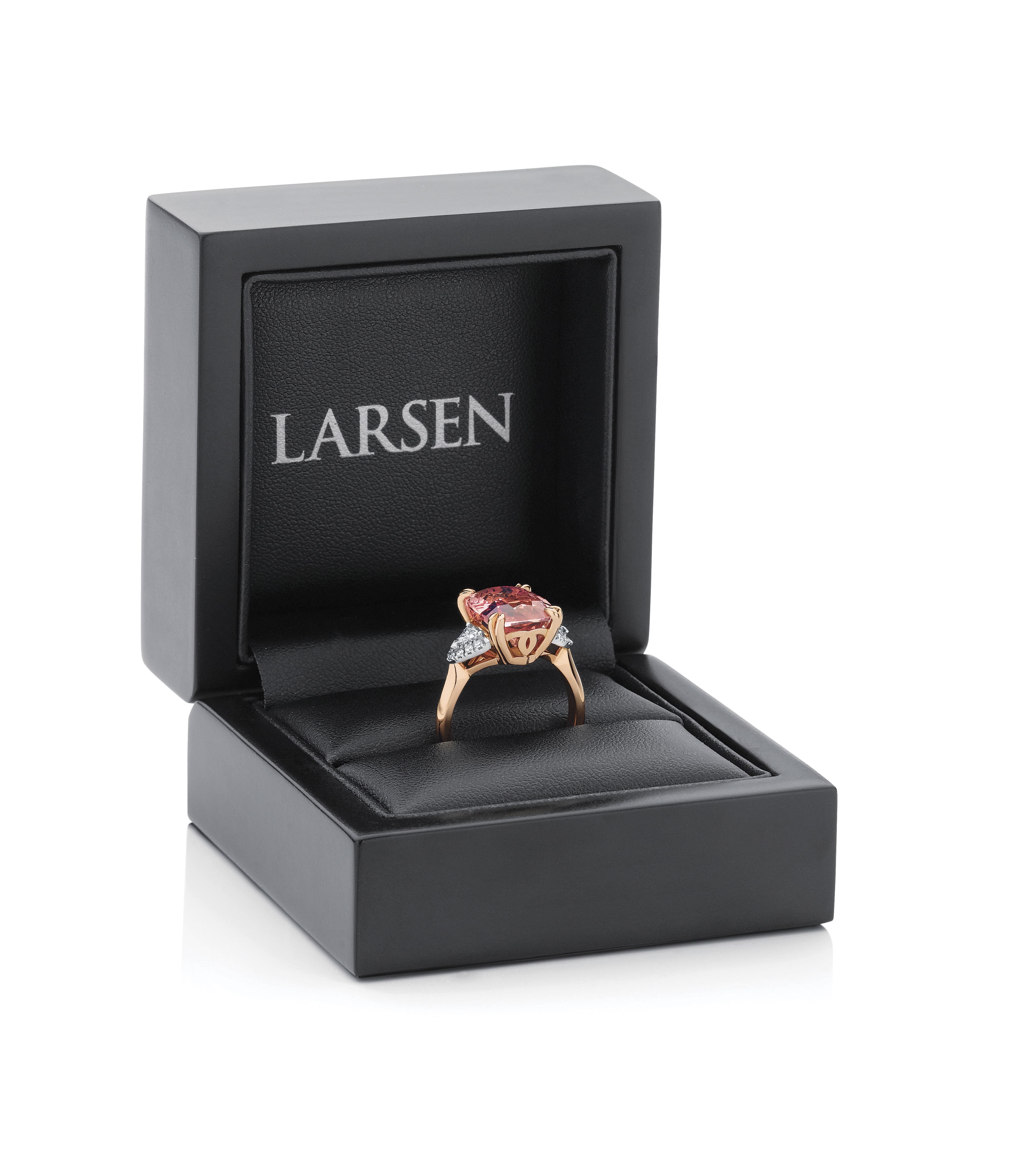 the bachelor ring from nick in a larsen box