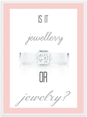 is jewellery spelled jewelry