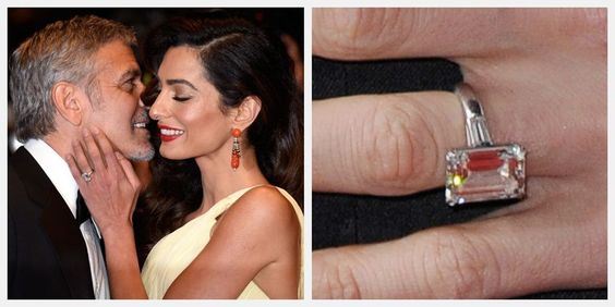 amal clooney's engagement ring