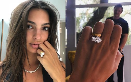 Emily Ratajowski engagement ring