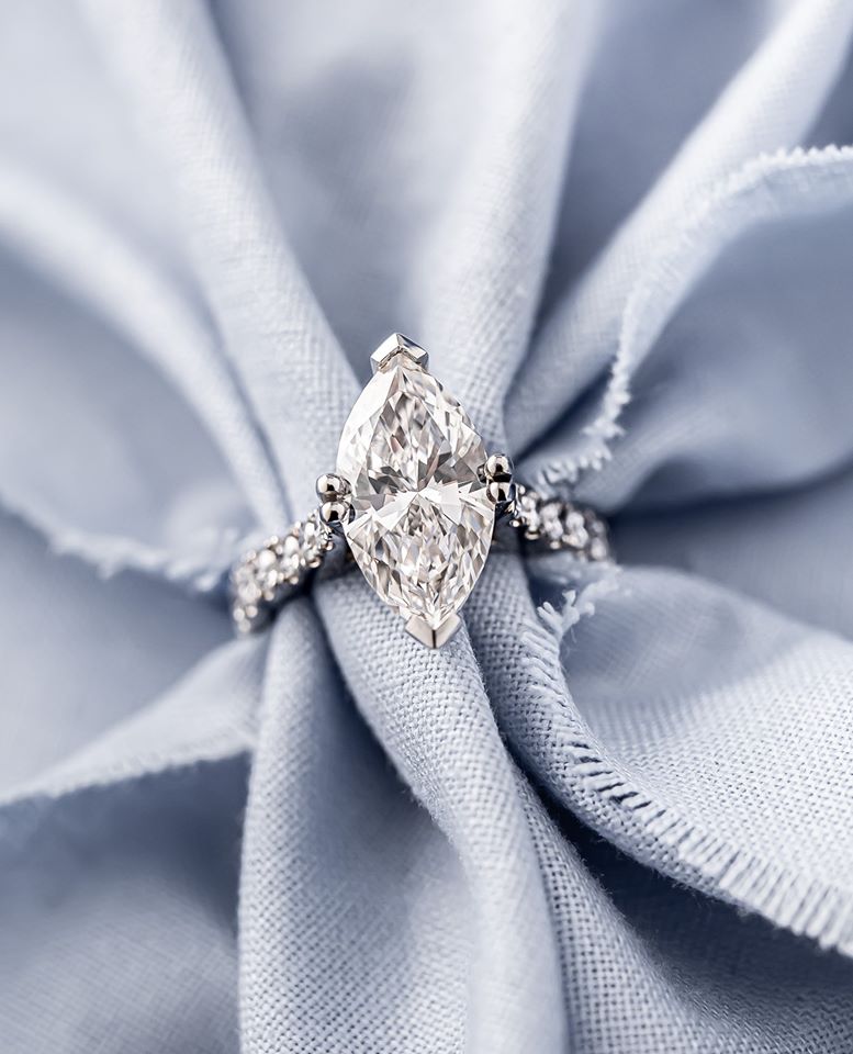 Wedding 18 K Women Square Diamond Ring, Size: 12 Indian at Rs 32000/piece  in Surat