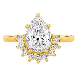 Celestial Yellow Gold Engagement Ring