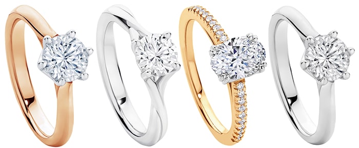 Engagement rings, Salt and pepper diamond ring, Anniversary ring – Rubysta