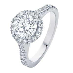 Rosetta Brilliant Platinum Engagement Ring