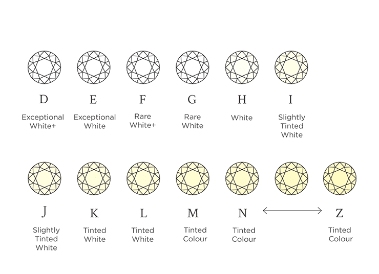 A row of popular Diamond shapes available at Larsen Jewellery