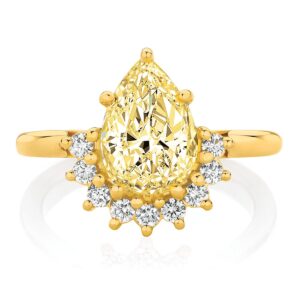 Yellow Diamond Engagement Ring