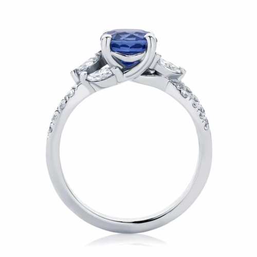 Vintage Diamond and Sapphire Engagement Ring | Athena