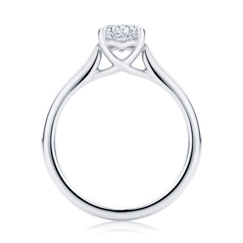 Pear Solitaire Engagement Ring Platinum | Ballerina (Pear)