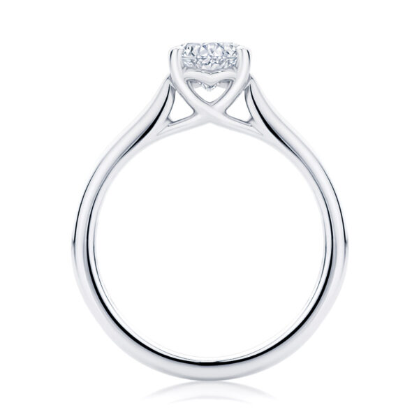 Pear Solitaire Engagement Ring Platinum | Ballerina (Pear)