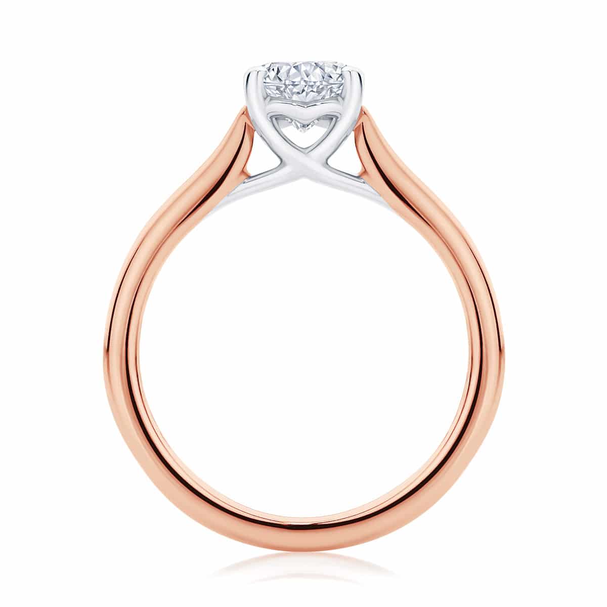 Pear Solitaire Engagement Ring Rose Gold | Ballerina (Pear)