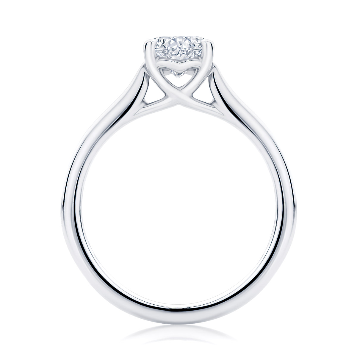 Pear Solitaire Engagement Ring White Gold | Ballerina (Pear)