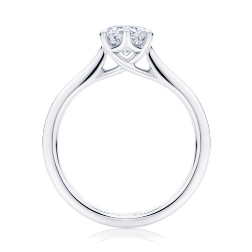 Round Solitaire Engagement Ring Platinum | Ballerina