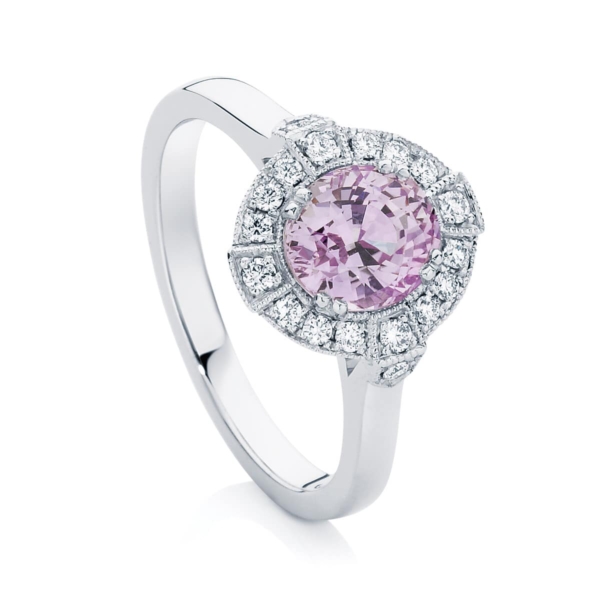 Oval Halo Engagement Ring Platinum | Belle