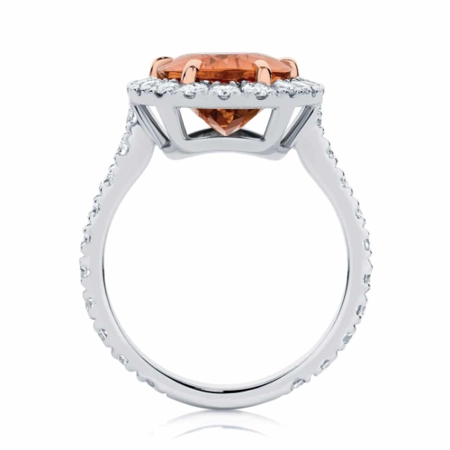 Pear Halo Engagement Ring Platinum | Rosetta (Pear)