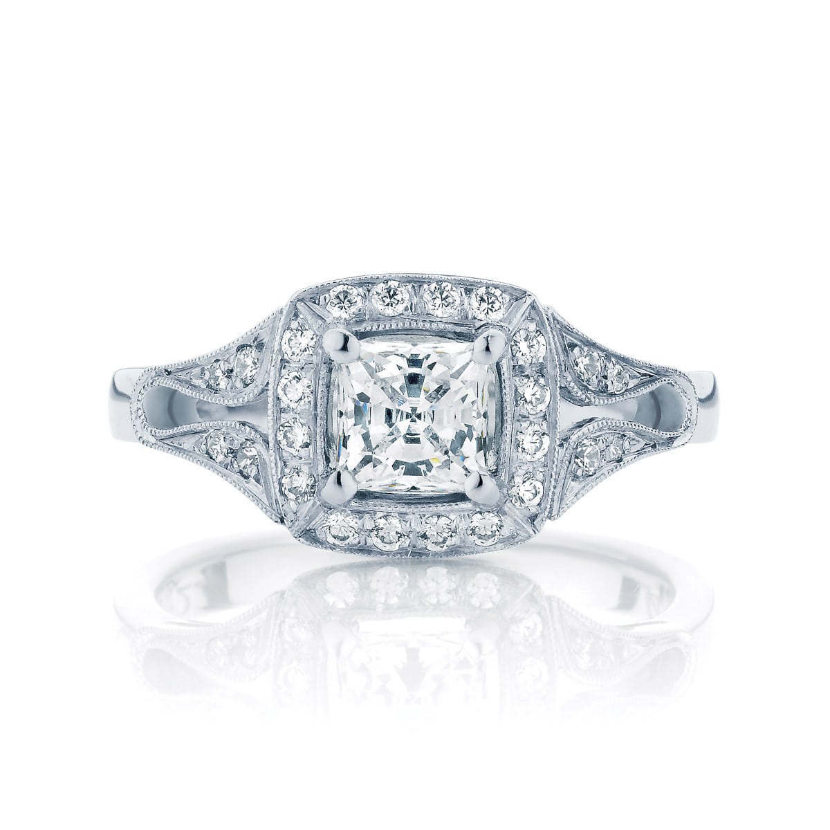 Princess Other Engagement Ring White Gold | Evening Star