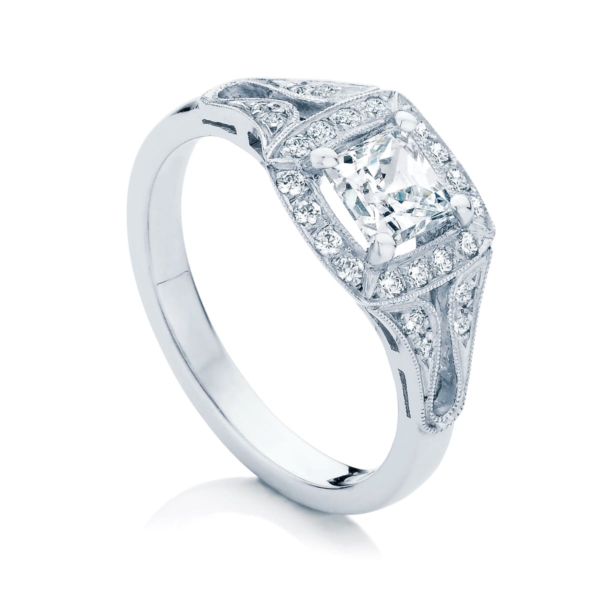 Princess Other Engagement Ring White Gold | Evening Star