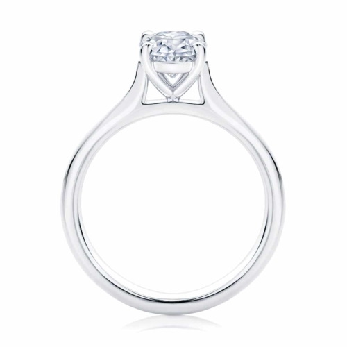 Oval Cut Engagement Ring Platinum | Oval Solitaire