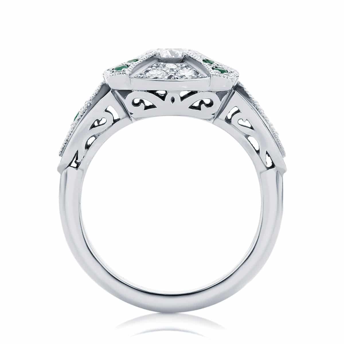 Round Other Engagement Ring Platinum | Renaissance