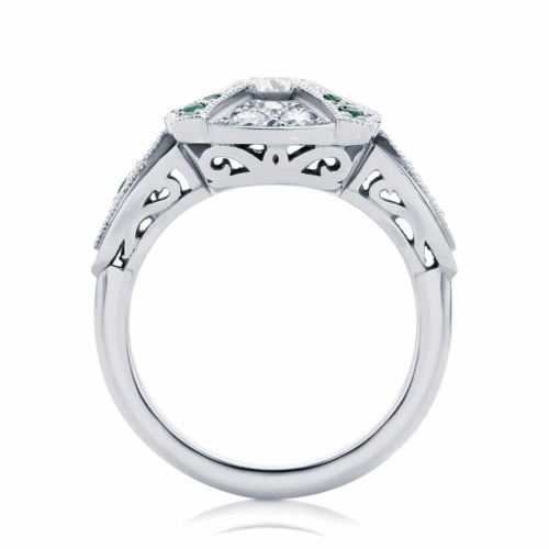 Round Other Engagement Ring White Gold | Renaissance
