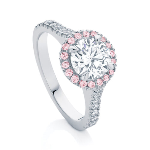 Halo Engagement Ring Platinum | Rosetta (Brilliant) III
