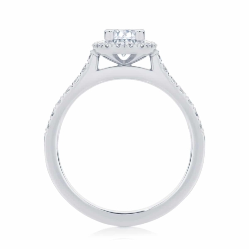 Oval Cut Engagement Ring Platinum | Rosetta (Oval)