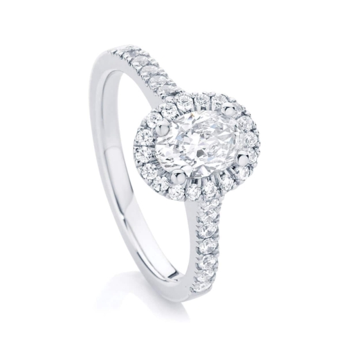 Oval Cut Engagement Ring Platinum | Rosetta (Oval)
