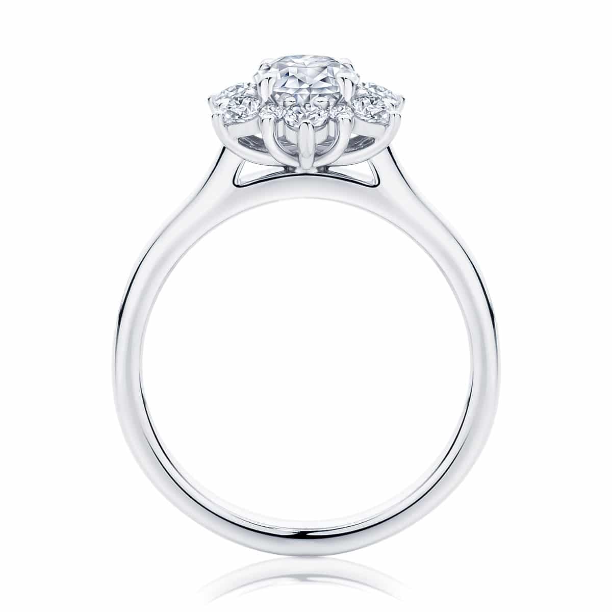 Round Other Engagement Ring Platinum | Snowflake