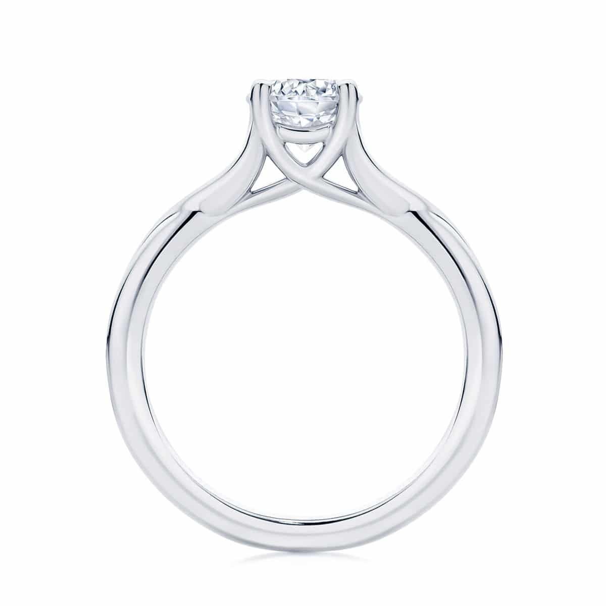 Round Solitaire Engagement Ring Platinum | Twist