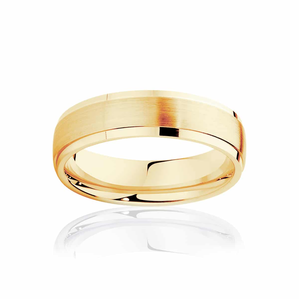Mens Yellow Gold Wedding Ring|Alto