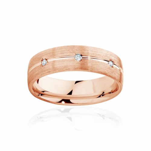 Mens Rose Gold Wedding Ring|Apollo