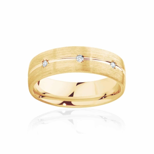 Mens Yellow Gold Wedding Ring|Apollo