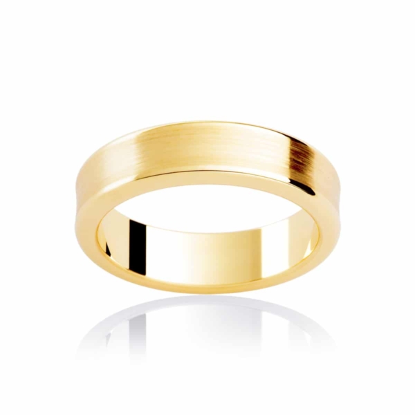 Mens Yellow Gold Wedding Ring|Atlas